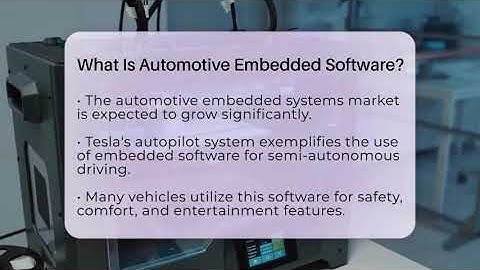 What Is Automotive Embedded Software? - Talking Tech Trends