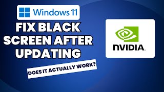 How to Fix Black Screen After Updating NVIDIA Drivers on Windows 11 (2026)