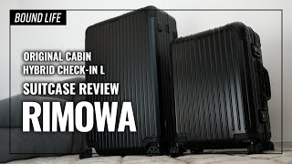 RIMOWA（リモワ）のORIGINAL CABINとHYBRID CHECK-IN Lのブラックをレビュー。デザイン良しで安心保証のスーツケースです！