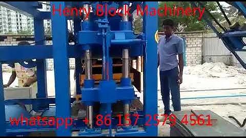 Keusec QTJ 4 24 concrete block making machine   for our Madagascar  customer