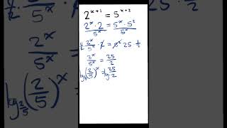 How to Solve Exponential Equations Using Logarithms #maths #mathematics
