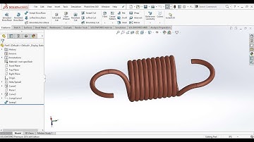 Extension Spring in solidworks