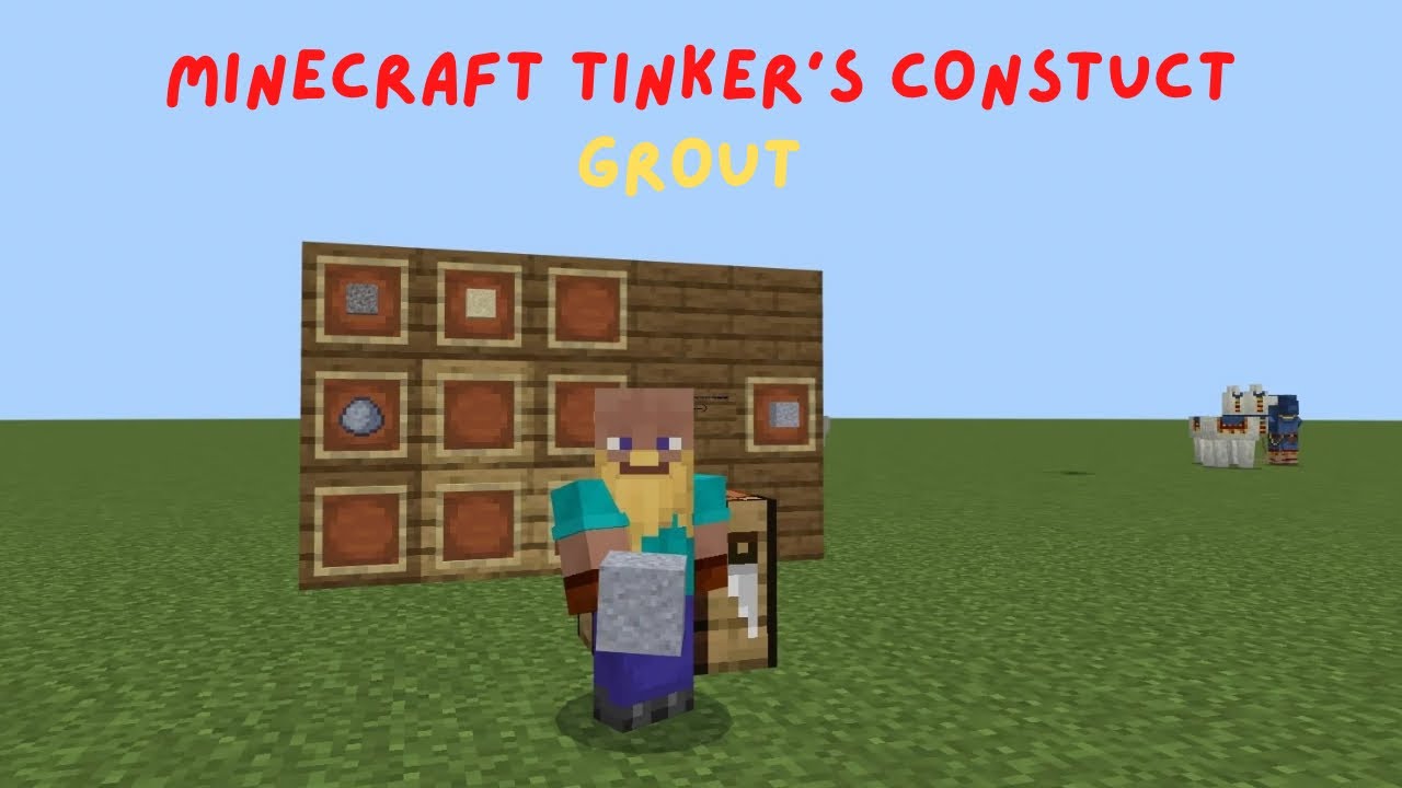 Grout Recipe - Minecraft Tinkers Construct Lite Guide - YouTube