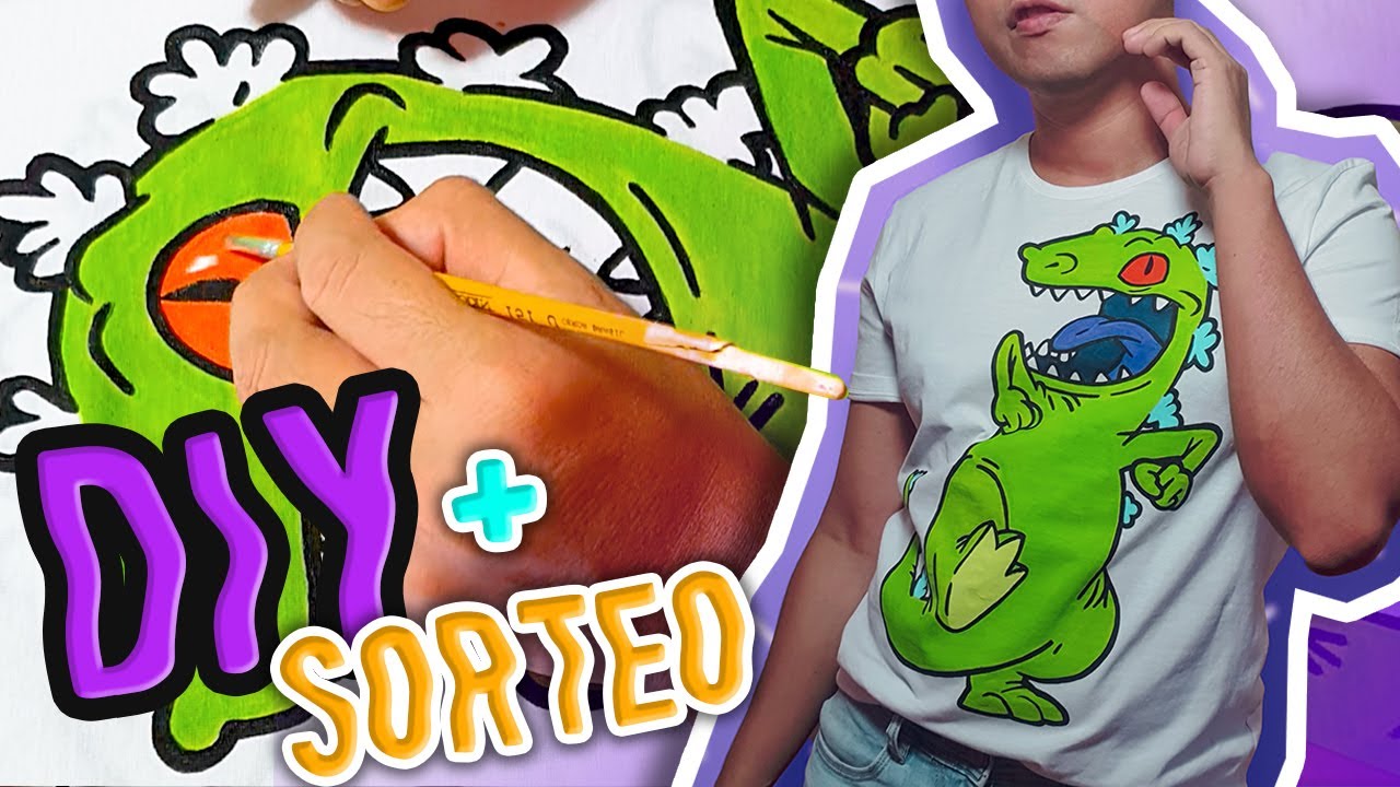 Aprende A Pintar una Playera - DIY + SORTEO #pinturastextiles