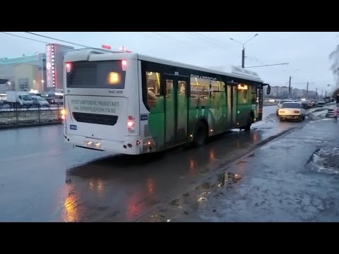 Новые автобусы от Газпромнефти в городе Омске. ЛиАЗ 5292.67 на 24 маршруте.