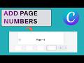 How To Add Page Numbers On A Canva Doc - Full Guide