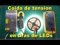 Caida de tension en tiras de LEDs