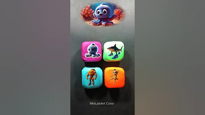 🌈🎁GUESS Italian Brainrot  cubes #colormixing #brainrot #satisfying #toys#italianbrainrot  🦑🐄🎁♥️🌈