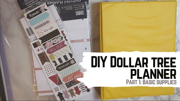 DIY Dollar Tree Planner, Part 1 | The Basic Supplies | Cheap Planning