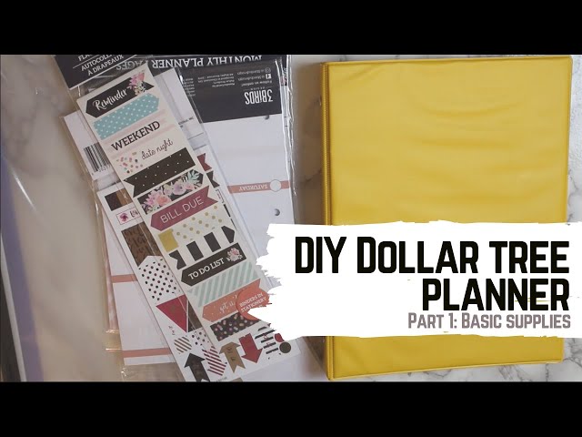 2 DIY PLANNERS & $1 PLANNER SUPPLIES! 