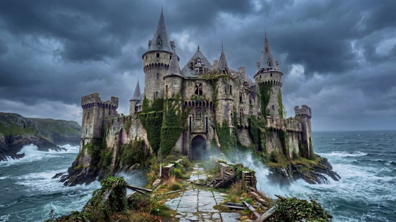 I Turned an Abandoned Castle into a Hidden Luxury Castle (ASMR)