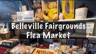 Come Shop the Belleville Fairgrounds Flea Market with Me 💚 Antique Haul