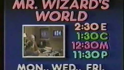 Mr  Wizard's World promo, 1984