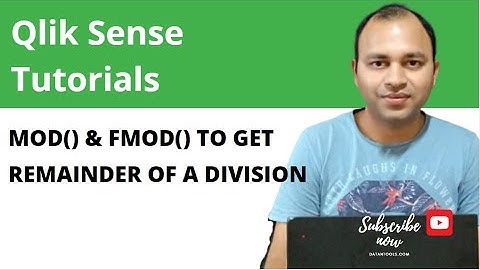 Qlik Sense Mod and Fmod function to return the remainder of an integer division | Abhishek Agarrwal