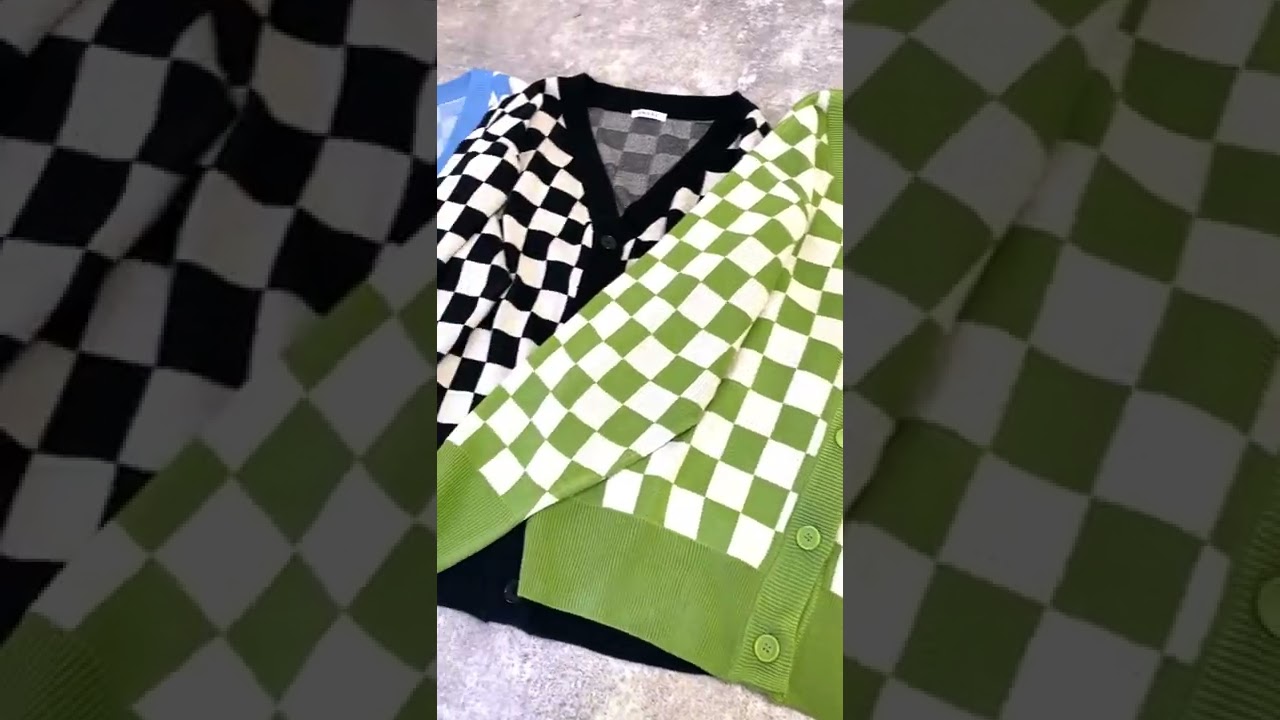 ロング丈チェッカー柄ニットカーディガン｜INGNI(イング) 公式通販