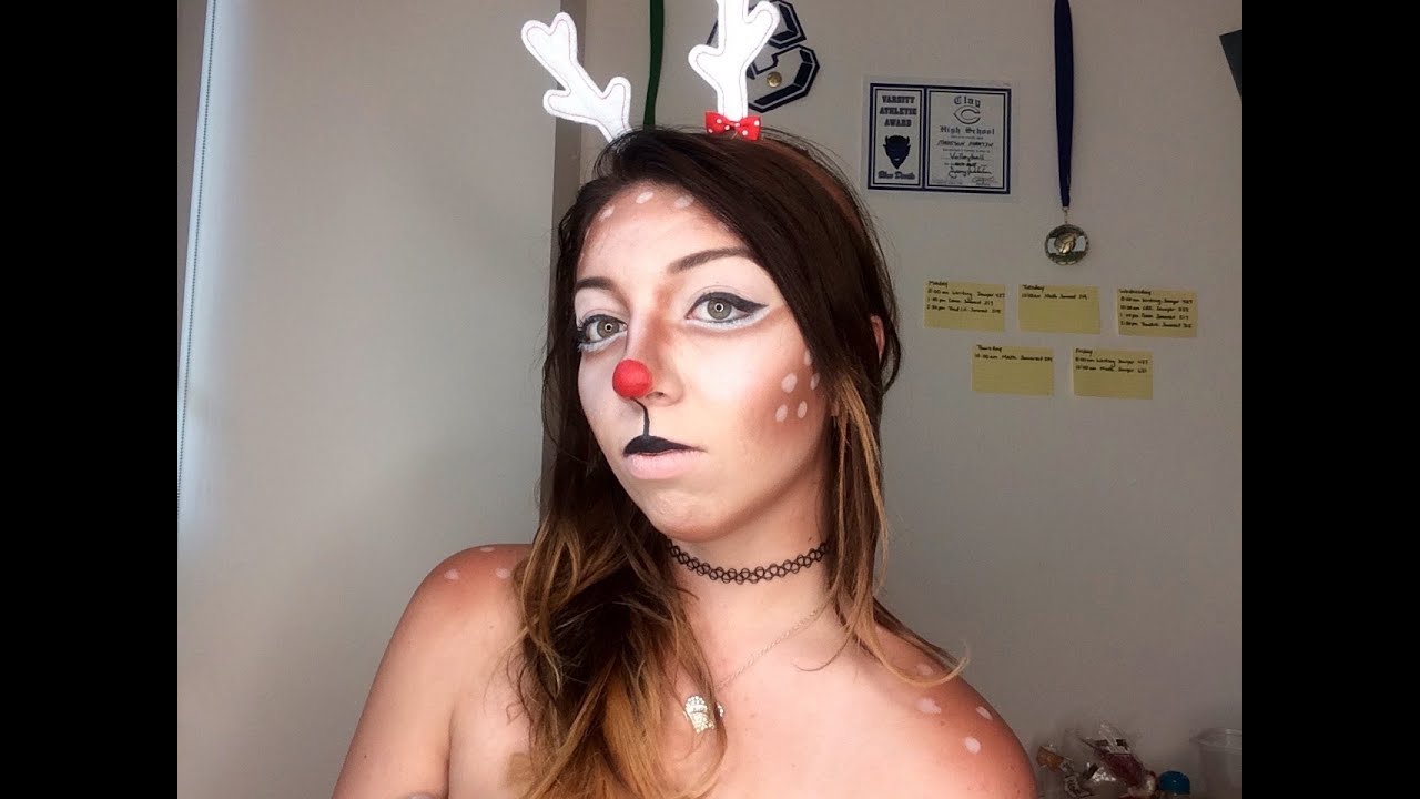 Rudolph The Red Nose Reindeer Makeup Tutorial NYX Cosmetics