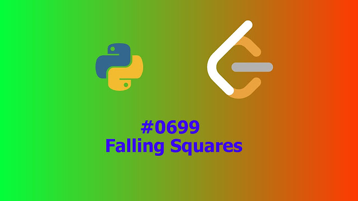 No Sound Leetcode 699: Falling Squares