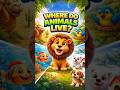 Guess Where Animals Live? 🦁 Fun & Easy Kids Learning | Kindergarten | DugDugi TV #animalsforkids