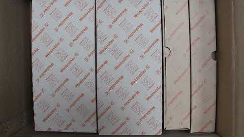 Weidmüller feed-through terminals.