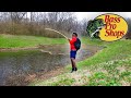 Bass Pro Shops Employee Takes Me FISHING (URBAN POND HOPPING)