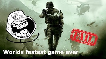 Cod MWR Worlds fastest TDM game ever