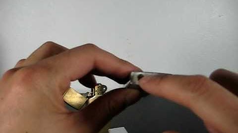 How To Replace Your Zippo Lighter Flint!