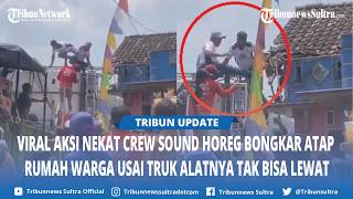 Sound System Truck Blocked, Crew Tears Down Resident's Roof in Pakisaji, Malang