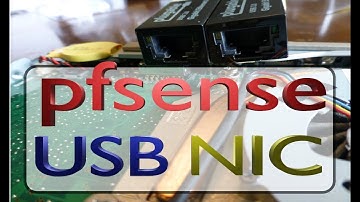 ✅ pfsense install  with  LAN/WAN USB Ethernet - Does it work?