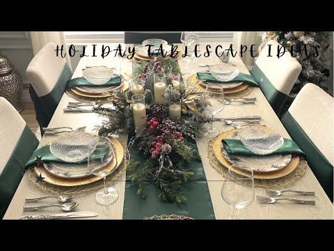 New|Holiday Tablescape Ideas| How to Create a Elegant Tablescape