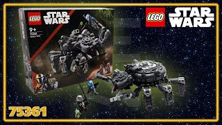 Le Tank Araignée - 75361 Review Lego Star Wars