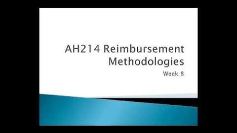 AH214 Week 8 Video Lecture