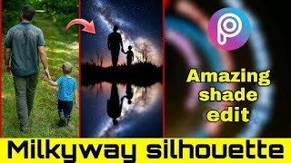 How to make silhouette using PicsArt | Milkyway silhouette