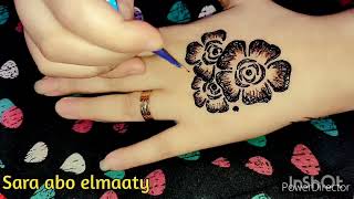 احلي رسم حنه ورد🌹للعروسه🌹سهل وبسيط 🌹The best design is henna drawing for the bride very easy