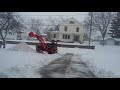 Clearing snow with my Kubota BX2380