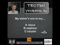 ТЕСТЫ! - Уровень А1 №012 - Уроки английского языка с Константином Ганушевичем #shorts