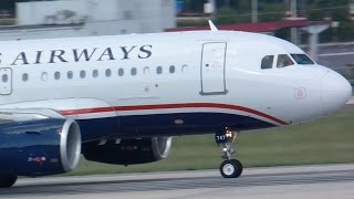 US Airways Airbus A319-112 [N747UW] Takeoff Charlotte CLT