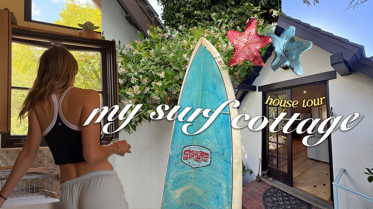 moving into my dream surf cottage   + easy home DIY ideas