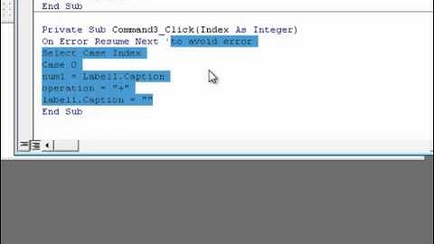 Tutorial on making calculator in VB 6.0