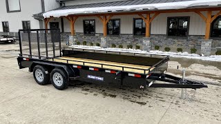 2021 Sure-Trac 7x16' Steel High Side Utility Trailer 7000# GVW
