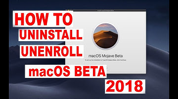 How To Remove MacOS Mojave Beta Profile From Mac