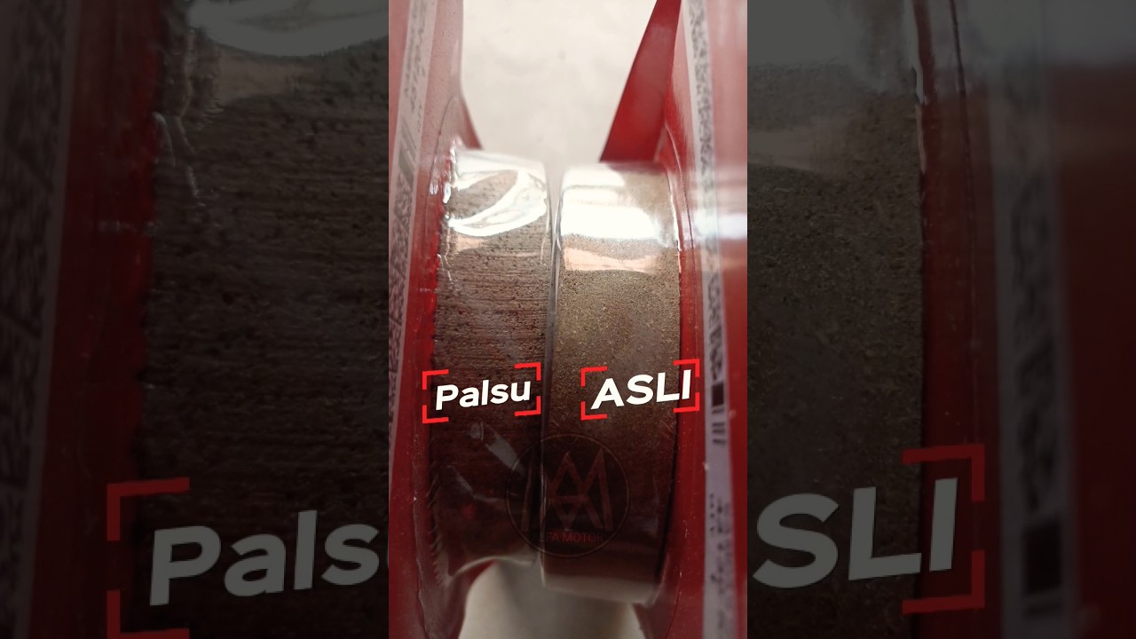 Perbedaan Asli👍 Atau  Palsu❌ Pada Kampas Rem Motor Honda 