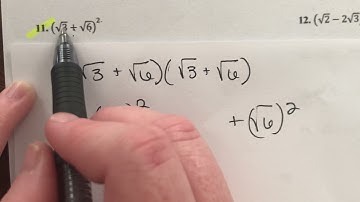 10-3 Multiplying Radical Expressions (Pt 2)