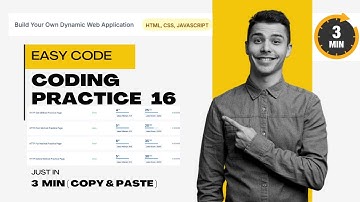 Coding Practice 16 || Build Your Own Dynamic Web Application Answer || Nxtwave