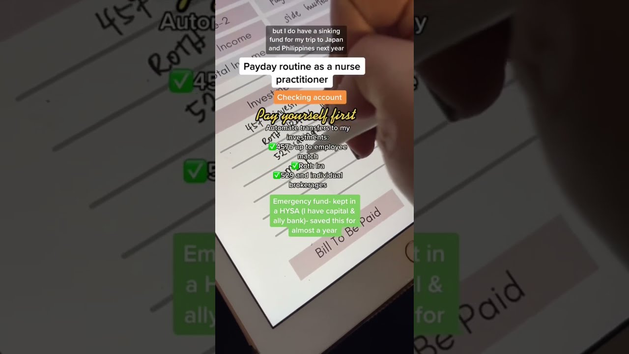 Payday Routine As A Nurse Practitioner What I Do With My Pay Check Salary