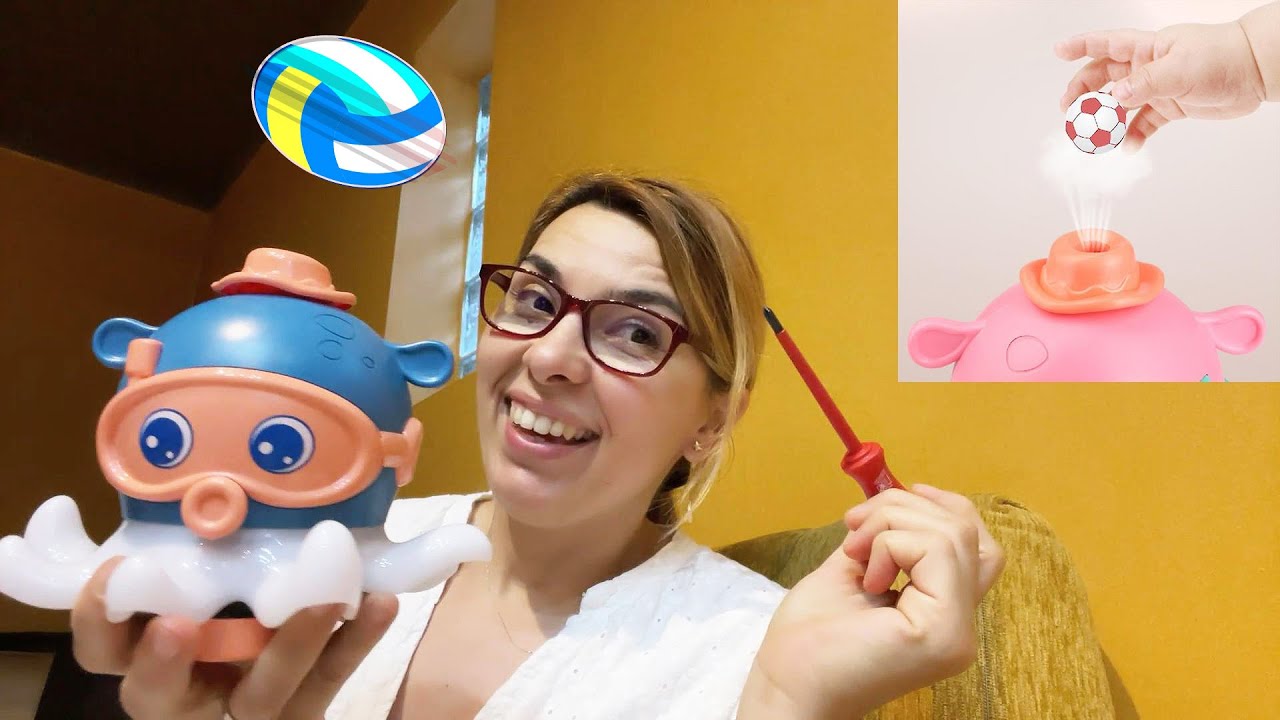 Octopus Toy that Blows Balls What's inside the Funny Octopus Toy that