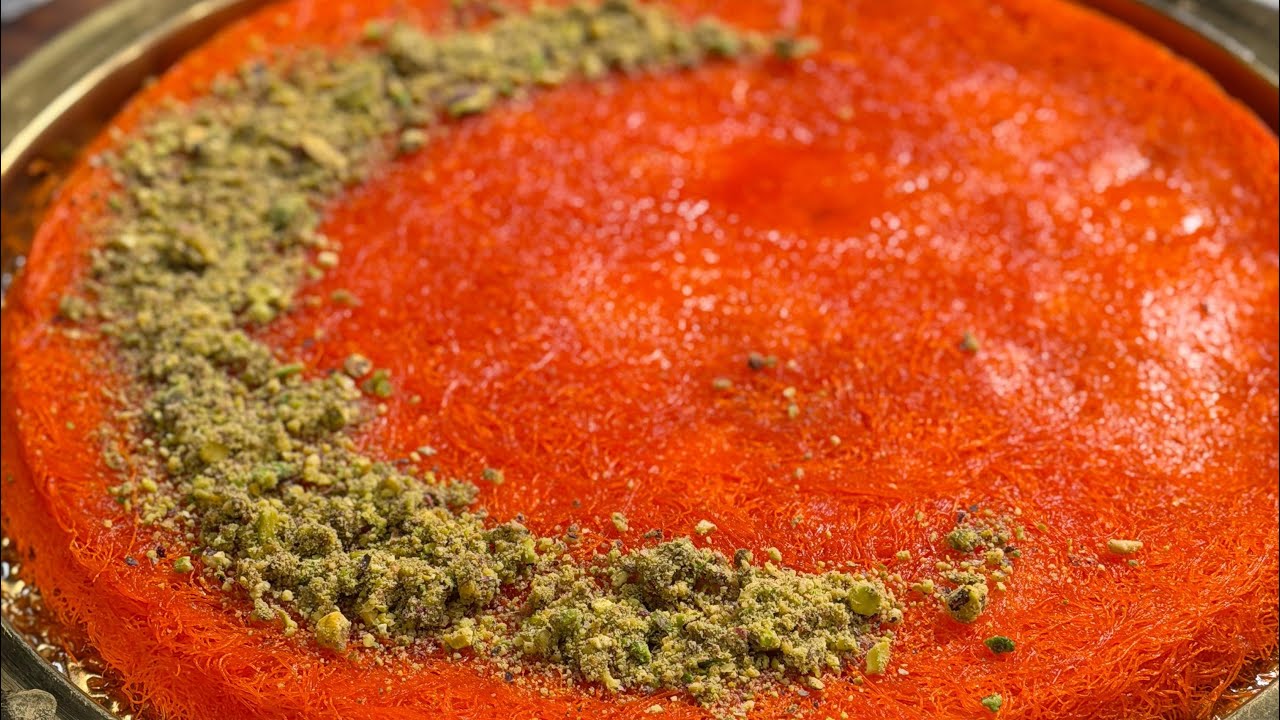 كنافة نابلسية على أصولها لازم تكون في منيو حلوياتك في رمضان 😋🧡🧡