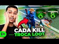 A CADA KILL TROCA DE LOOT COM O INIMIGO NO FREE FIRE!! LOUD