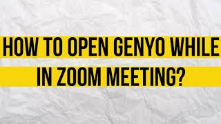 Zoom xx Genyo