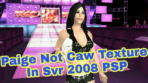 Import Paige Texture Replace Torrie Wilson In {Svr 2008 PSP} By JC.Modder