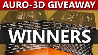 Auro-3D Demo Disk Giveaway Winners